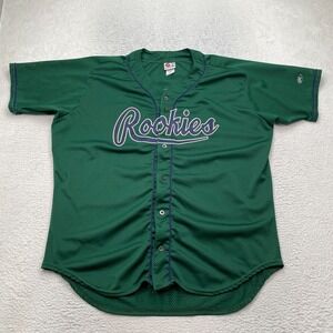 Rawlings Rookies Jersey Shirt Adult Size 2XL Number 8 Green Sports Baseball